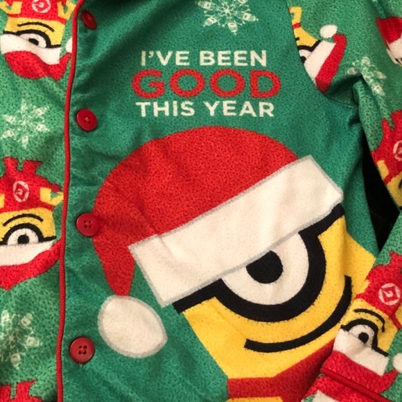 Boys A Despicable Me Christmas Pajamas Set, Sz. 8 - Picture 5 of 6